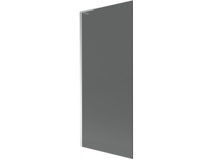 MEXEN/S - Next L vanová zástěna FIX 80 x 150 cm, grafit, chrom 895-080-000-03-40-01