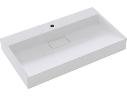 MEXEN - Ava umyvadlo na desku litý mramor 50 x 38 cm, bílá 23015001
