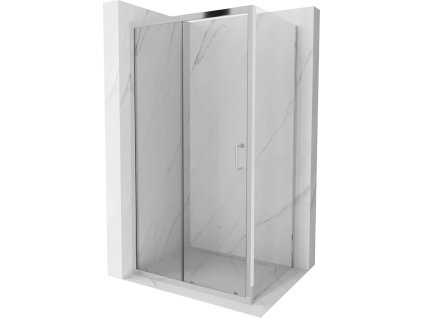 MEXEN/S - APIA sprchový kout 90x80, transparent, chrom 840-090-080-01-00