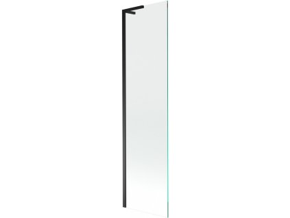 MEXEN/S - Next L vanová zástěna FIX 60 x 150 cm, transparent, černá 895-060-000-03-00-70