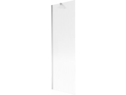 MEXEN/S - Next vanová zástěna FIX 60 x 150 cm, proužky, chrom 895-060-000-00-09-01