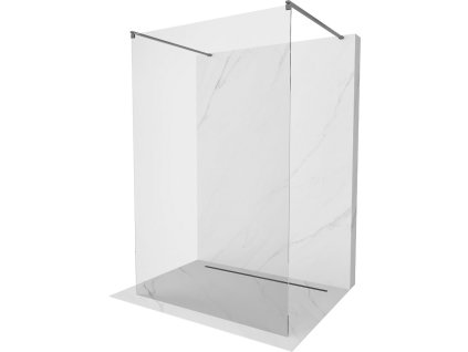 MEXEN/S - Kioto samostatně stojící sprchová zástěna 110 x 200, transparent 8 mm, grafit kartáčovaná 800-110-002-66-00