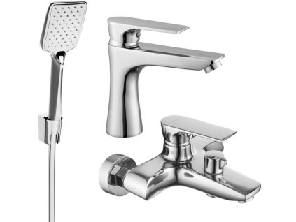 MEXEN/S - Axel R62 SET vanová a umyvadlová baterie, chrom 73803R62-00