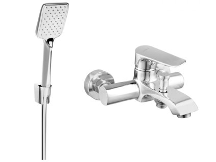 MEXEN/S - Pecos R62 vanová baterie se sprchovou soupravou, chrom 7273R62-00