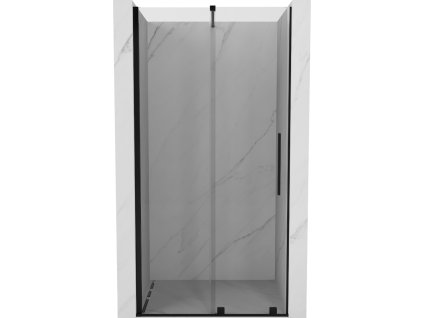 MEXEN/S - Velar posuvné sprchové dveře 110, transparent, černá 871-110-000-01-70