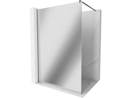 MEXEN/S - Kioto Sprchová zástěna WALK-IN 70 x 200 cm, zrcadlové 8 mm, grafit metal 800-070-101-95-50
