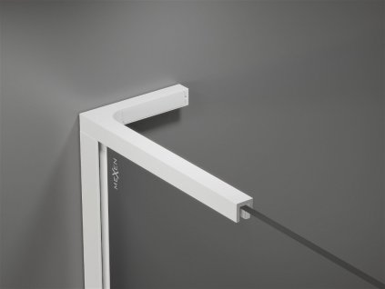 MEXEN/S - Kioto L Sprchová zástěna WALK-IN 110 x 200, dekor, bílá 800-110-103-20-30