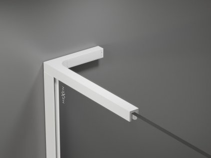 MEXEN/S - Kioto L Sprchová zástěna WALK-IN 110 x 200, grafit, bílá 800-110-103-20-40