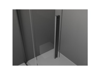 MEXEN/S - Velar L Sprchová zástěna posuvná Walk-in 90 x 200 cm, transparent 8 mm, grafit kartáčovaná 871-090-003-03-66