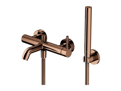 OMNIRES - Y vanová baterie se sprchovou soupravou měď /CP/ Y1231CP