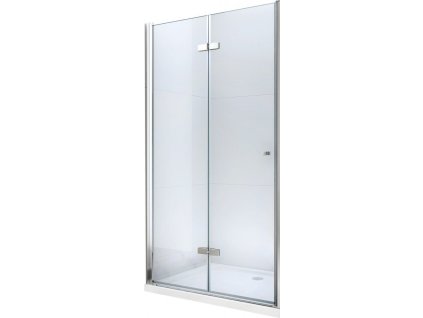 MEXEN - LIMA skládací dveře 70x190 cm 6mm, chrom, transparent se stěnovým profilem 856-070-000-01-00