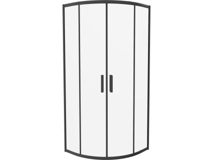 MEXEN - Rio čtvrtkruhový sprchový kout 70x70, transparent, černá 863-070-070-70-00
