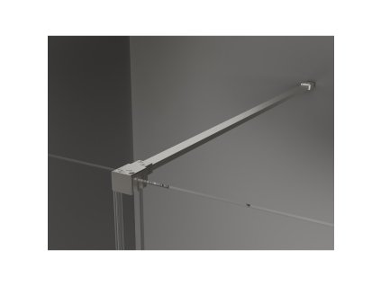 MEXEN/S - Velar sprchový kout, posuvné dveře 120 x 110 cm, transparent, nikl kartáčovaná 871-120-110-01-97