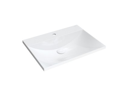 OMNIRES - NAXOS M+ nábytkové umyvadlo, 60 x 46 cm bílá lesk /BP/ NAXOSF600BP