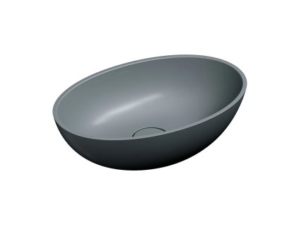 OMNIRES - SHELL M+ umyvalo na desku, 50 x 32 cm, ash grey mat SHELL500UNAG