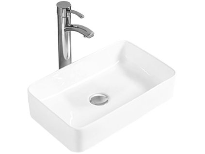 MEXEN - Nadia umyvadlo na desku o rozměrech 36x23cm bílá 21613600