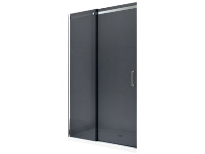 MEXEN - OMEGA posuvné dveře 160x190 cm 8 mm chrom, grey se sadou pro niku 825-160-000-01-40