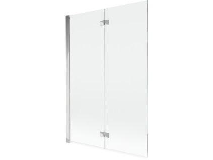 MEXEN - MIST vanová zástěna 120x150 cm 6mm 2-s, chrom, čirá, levá 8A9-120-002-01-00-L