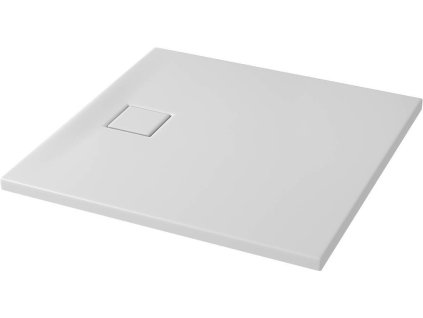 CERSANIT - SET B451 SPRCHOVÁ VANIČKA ČTVEREC TAKO SLIM 90x4 BÍLÉ MAT + SIFON S932-158