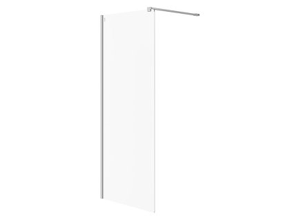 CERSANIT - Sprchová zástěna WALK-IN MILLE 80X200, chrom, průhledné sklo S161-005