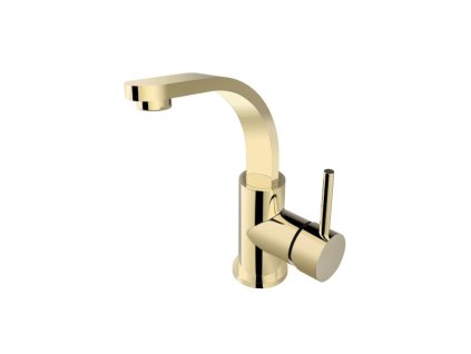 stojankova umyvadlova baterie decco ii zlata leskla