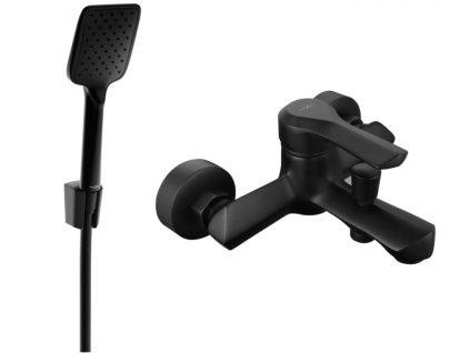 MEXEN/S - Saber R62 vanová baterie se sprchou set, černá 7213R62-70