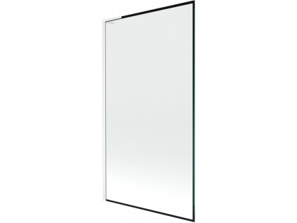 MEXEN/S - Next L vanová zástěna FIX 100 x 150, černá vzor, bílá 895-100-000-03-70-20