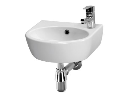 CERSANIT - UMYVADLO PARVA 40 S JEDNÍM OTVOREM PRO ARMATURU, PRAVÉ K27-009-P