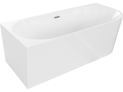 MEXEN - Mia volněstojící vana levá 150 x 75, bílá bez krytky přepadu a zátky 52691507500L-SS