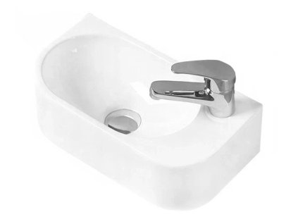 MEXEN - Viera umyvadlo na desku vlevo 40x21cm bílá 21274000L