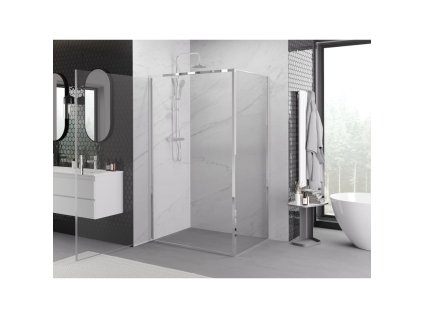 MEXEN/S - Exo sprchový kout dveře křídlové 95 x 90, transparent, chrom 817-095-090-01-00