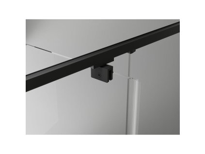 MEXEN/S - Exo sprchový kout dveře křídlové 135 x 85, transparent, černá 819-135-085-70-00