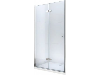 MEXEN - LIMA skládací dveře 95x190 cm 6mm, chrom, transparent se stěnovým profilem 856-095-000-01-00