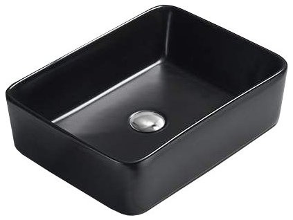 MEXEN - Umyvadlo na desku 48 x 37 cm černá mat 21314885