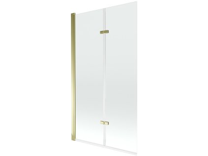 MEXEN - Castor vanová zástěna 2-křídlo 100x150, transparent, zlato 892-100-002-50-00