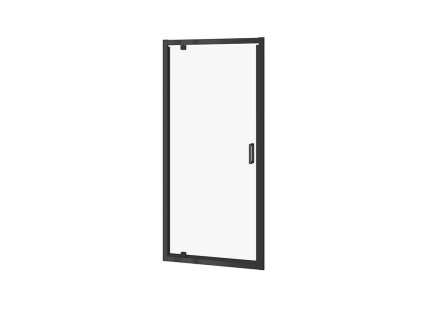 CERSANIT - SPRCHOVÉ DVEŘE PIVOT ARTECO 80X190, ČERNÉ SKLO ČIRÉ S913-011