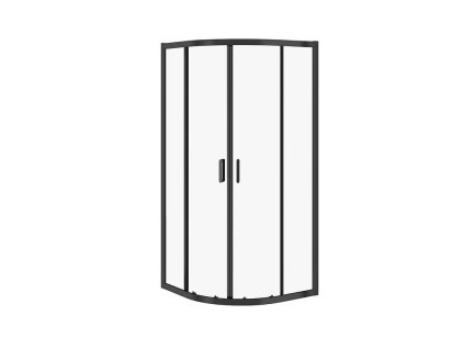 CERSANIT - SPRCHOVÝ KOUT ARTECO 90X90X190, ČERNÁ, ČIRÉ SKLO S913-014