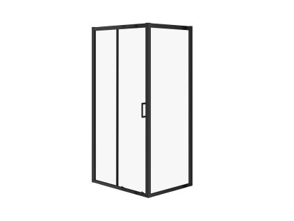 CERSANIT - OBDÉLNÍKOVÝ SPRCHOVÝ KOUT ARTECO 100X80X190, ČERNÁ, ČIRÉ SKLO S913-017