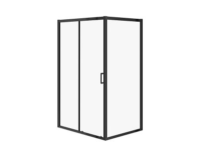 CERSANIT - OBDÉLNÍKOVÝ SPRCHOVÝ KOUT ARTECO 120X90X190, ČERNÁ, ČIRÉ SKLO S913-018