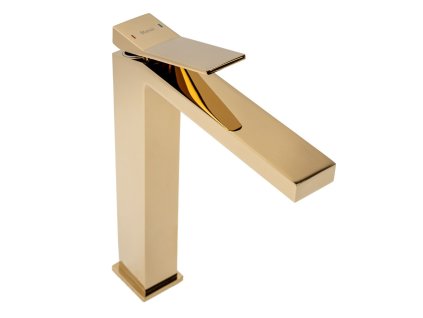 REA - Vysoká umyvadlová baterie Duet zlatá REA-B4415