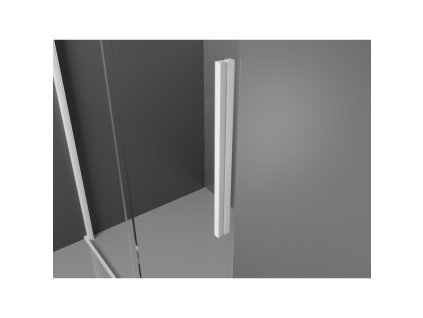 MEXEN/S - Velar L sprchový kout, posuvné dveře 100 x 75, dekor, bílá 871-100-075-33-20