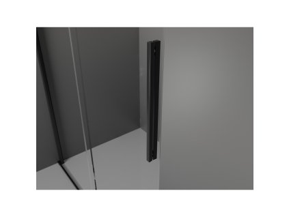 MEXEN/S - Velar L sprchový kout, posuvné dveře 100 x 75, dekor, černá 871-100-075-33-70