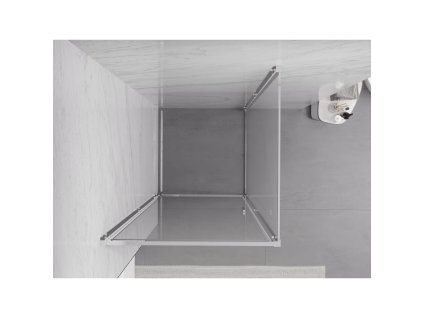 MEXEN/S - Exo sprchový kout dveře křídlové 75 x 75, transparent, chrom 817-075-075-01-00