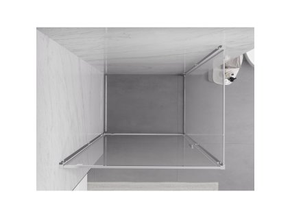 MEXEN/S - Exo sprchový kout dveře křídlové 85 x 75, transparent, chrom 8181-085-075-01-00