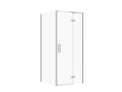 CERSANIT - SET C100 Sprchový kout Larga, pravý, 90x80x195, chrom, čiré sklo S601-302