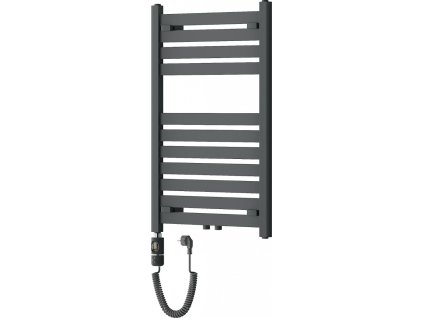 MEXEN/S - Uran radiátor + topná tyč 800 x 500 mm, 600 W, antracit W105-0800-500-2600-66