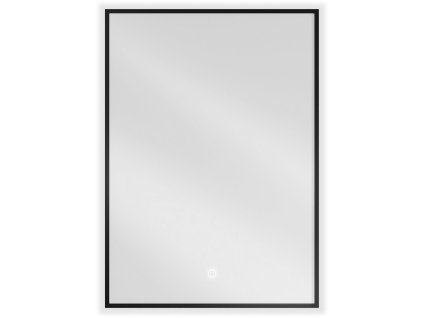 MEXEN - Erma zrcadlo s osvětlením 50 x 70, LED 6000K, černý rám 9814-050-070-611-70
