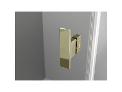 MEXEN/S - Mist-B sprchový kout dveře křídlové 95 x 80, transparent, zlato 8A2T-095-080-50-00