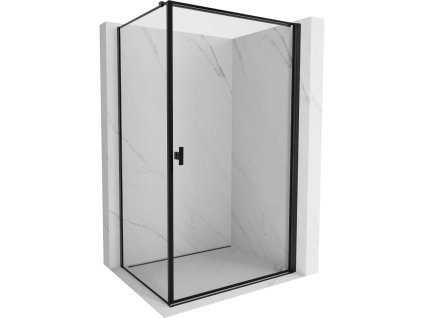 MEXEN/S - Mist-B  sprchový kout dveře křídlové pravá 100 x 85, černá okraj, černá 8A2T-100-085-70-70-P