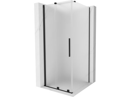 MEXEN/S - Velar sprchový kout, posuvné dveře 120 x 120, dekor, černá 871-120-120-31-70